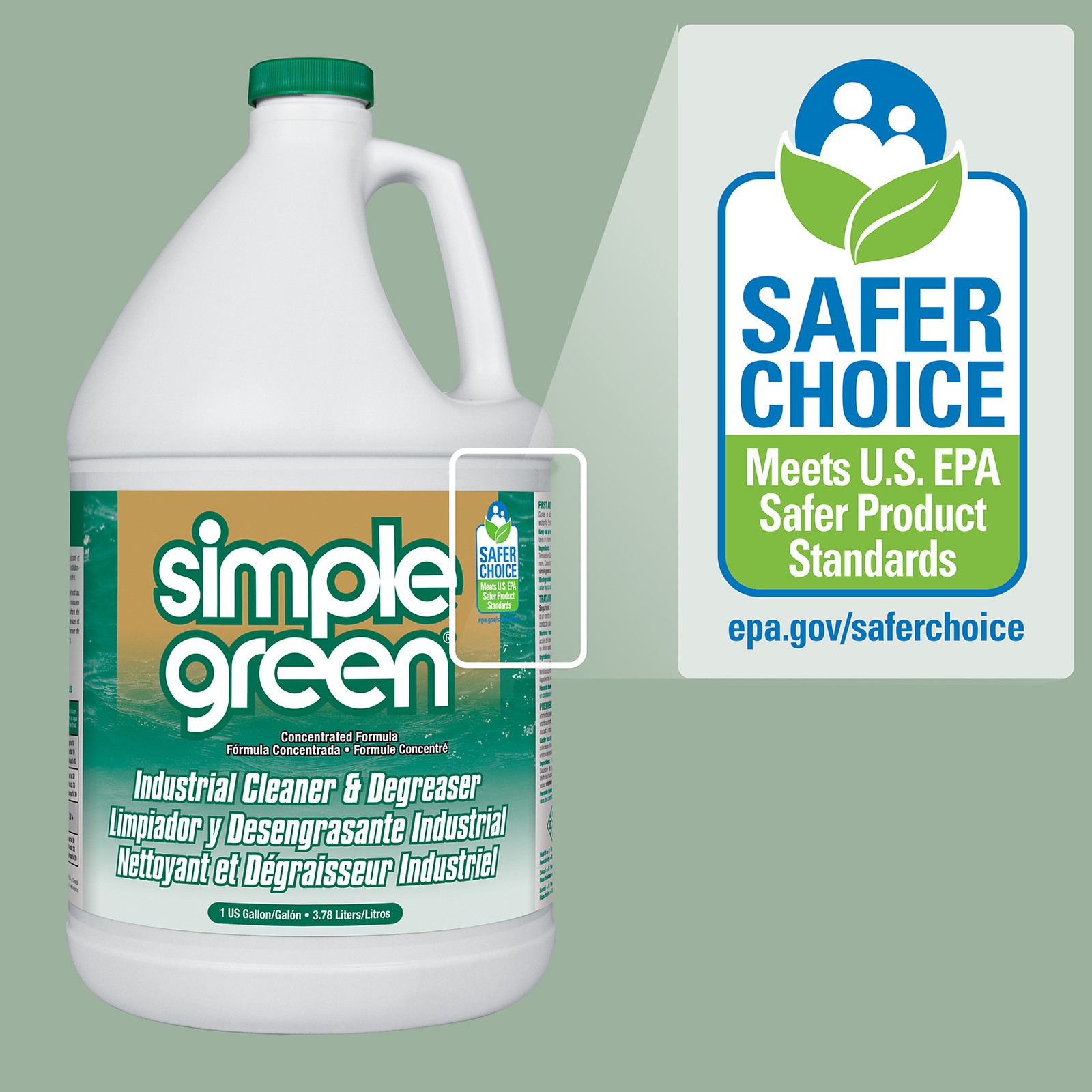 Simple Green All-Purpose Cleaner – 1 Gallon, Concentrated, Biodegradable, EPA