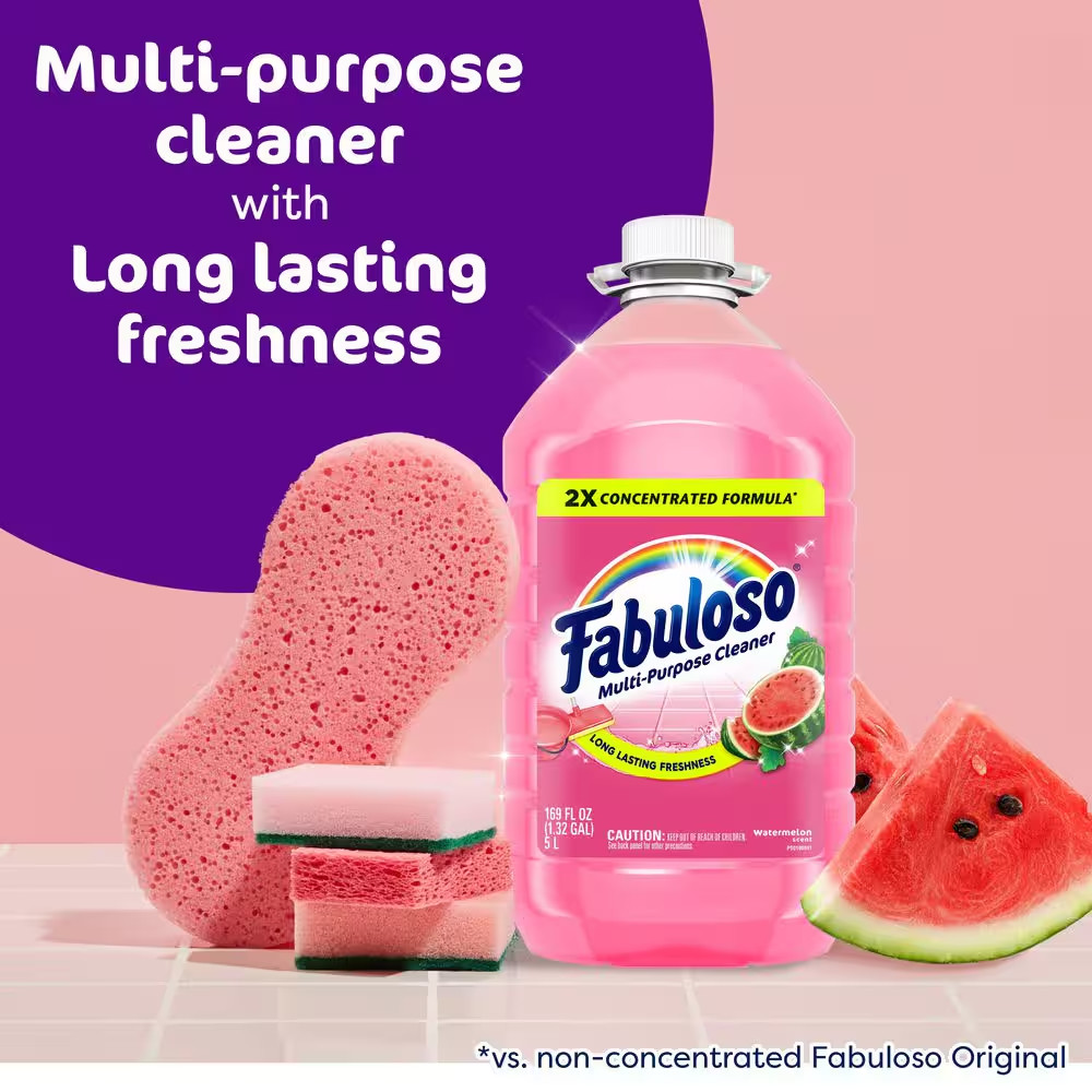 169 Oz. Watermelon 2X Concentrated All Purpose Cleaner and Floor Cleaner
