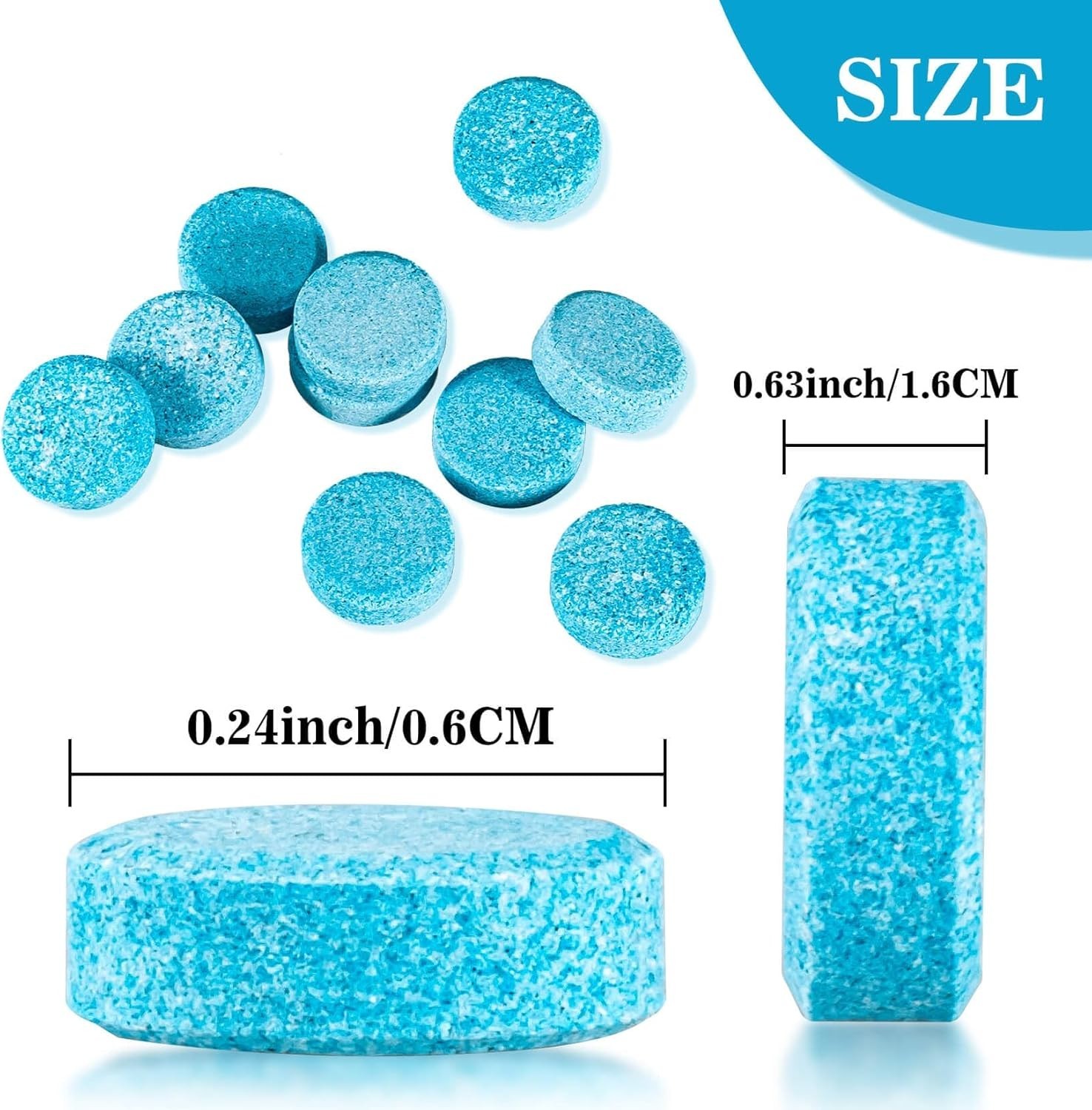 Car Windshield Washer Tablets 30/50/100 PCS Washer Fluid Tablets Glass Cleaner