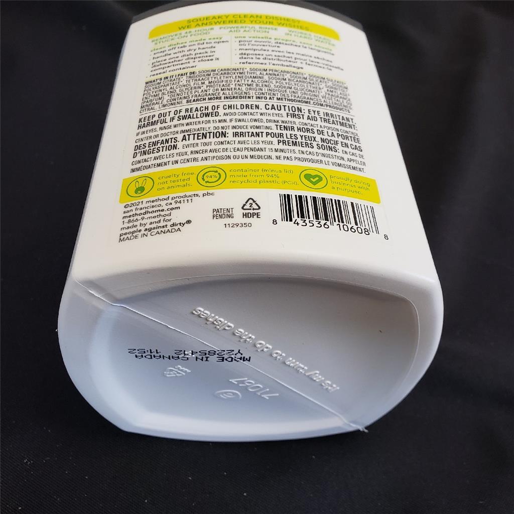 = Lot of 4 Method Dishwasher Packs 30 CT Lemon Mint 17.2 oz Cuts Grease NEW