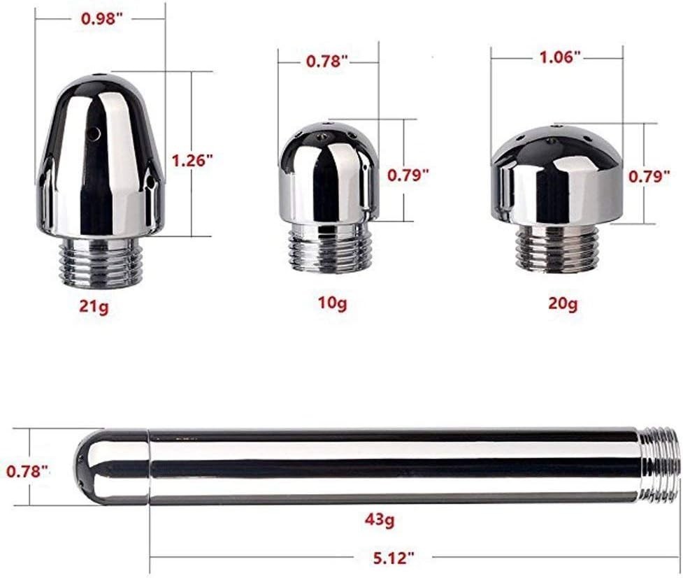 Nozzle Shower 3 Heads Aluminum Cleaner Cleansing Colonic Douche System Cleane…