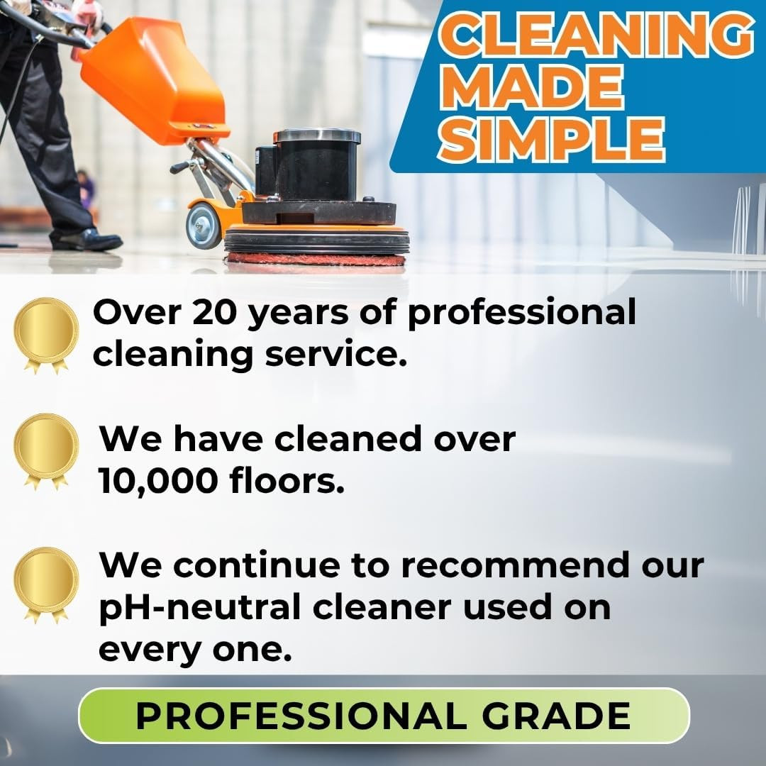 Ph Neutral Floor Cleaner – No Rinse Daily Mopping Solution for Tile, Stone, Marb