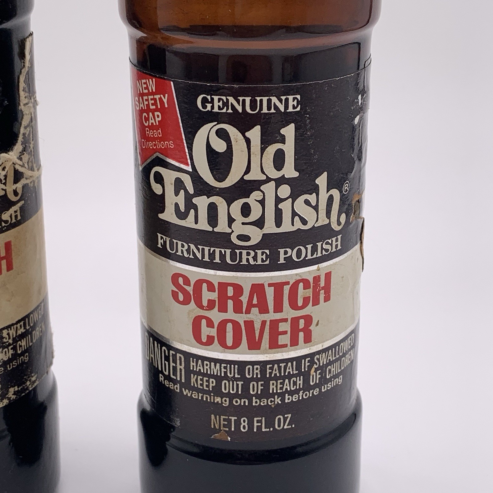 VTG Genuine Old English LOT Furniture Polish Scratch Cover Glass ONE FULL 1975