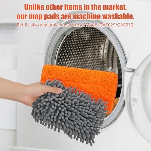 Ceiling Fan Cleaner Duster with 62.5″ Extendable Handle, Reusable Chenille & Mic