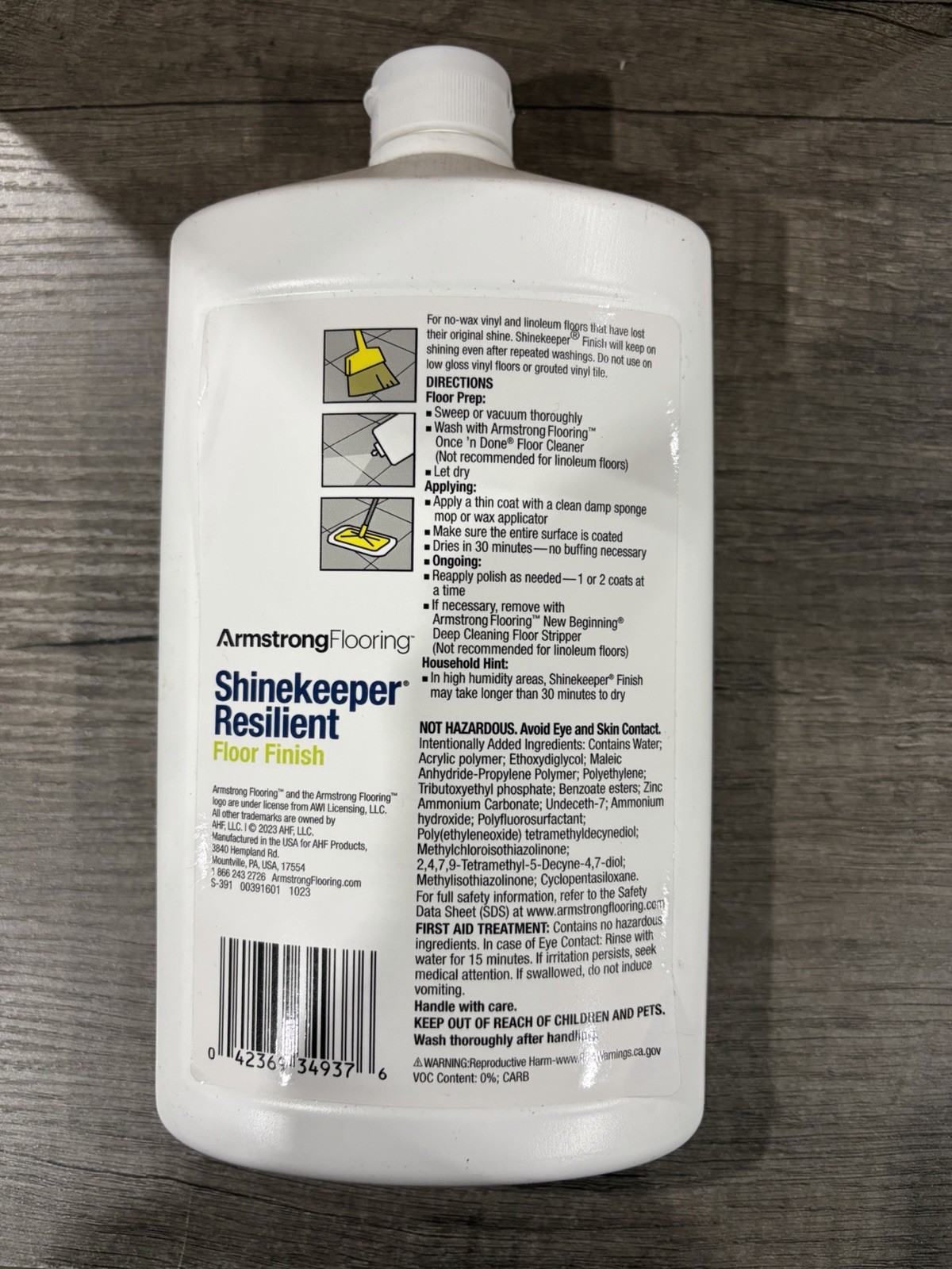 Armstrong Shinekeeper Resilient Floor Finish 32oz