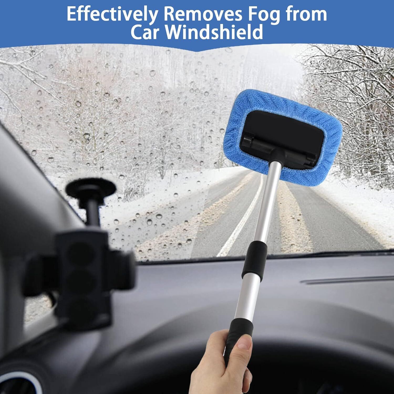 5 PCS Windshield Cleaning Tools, 18 inch Microfiber Car Window Cleaning Tool wit