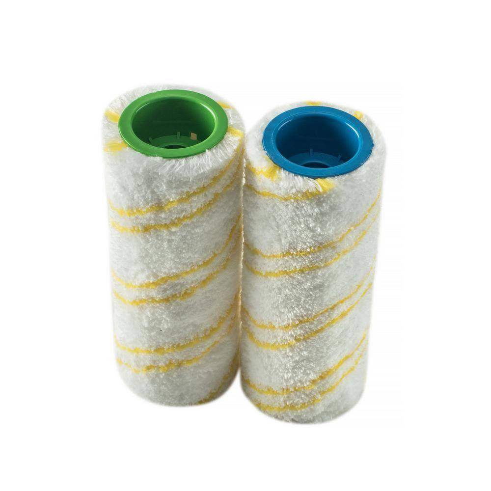FC Floor Cleaner Microfiber Multi-Surface Replacement Roller – 2-Pack, Yellow