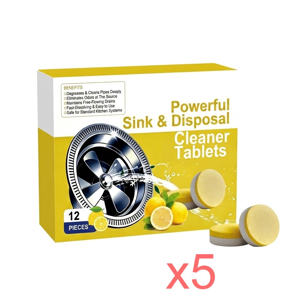 12~60 Pieces Powerful Sink & Disposal Cleaner Tablets Garbage Disposal Cleaner