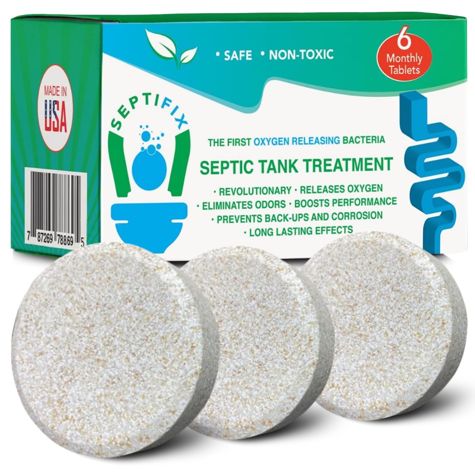 Septic Tank Treatment Tabs – Live Aerobic Bacteria Tablets For Your Septic Tank