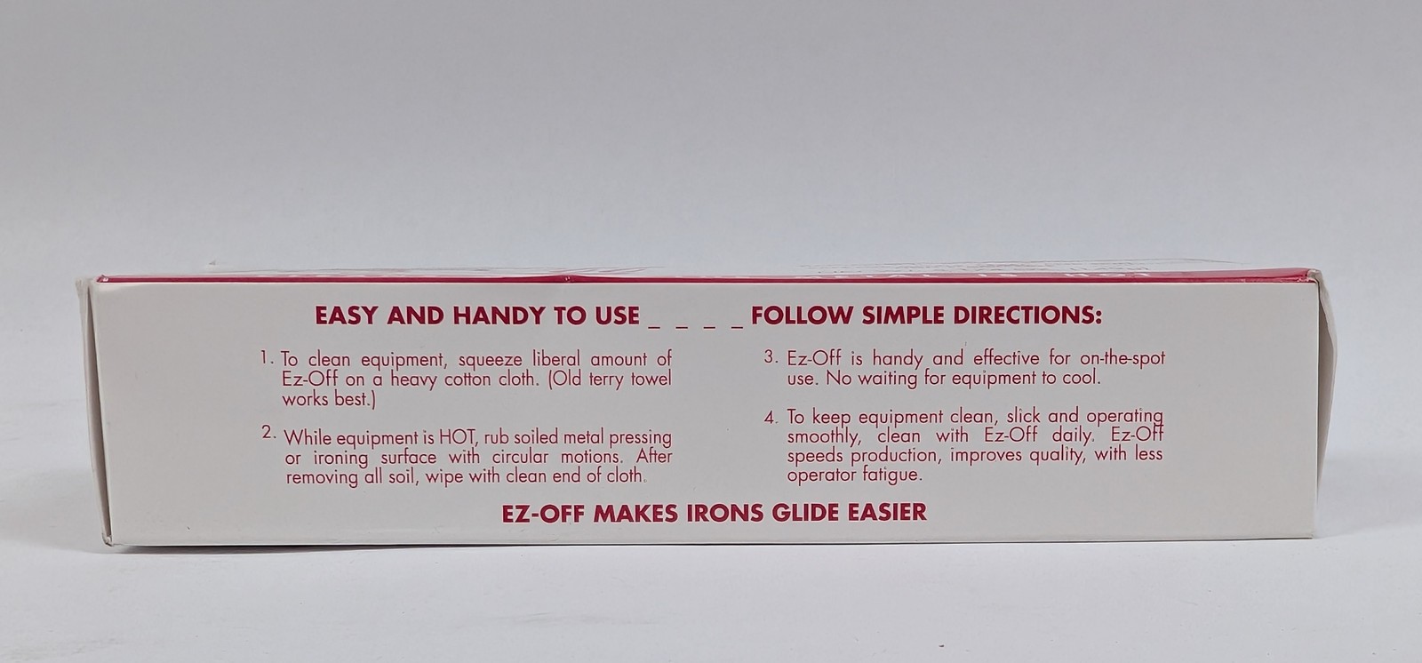 EZ-Off Hot Iron Cleaner Paste 5.25 oz Tubes Remove Burn Starch Set of 3