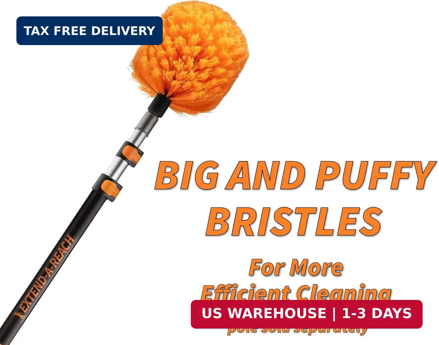 Cobweb Duster Head Brush // Spider Web Brush for Outdoor & Indoor Web Cleaning /