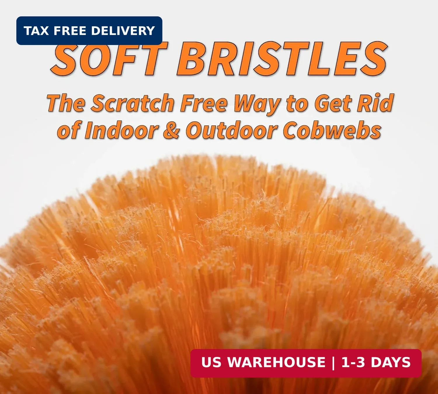 Cobweb Duster Head Brush // Spider Web Brush for Outdoor & Indoor Web Cleaning /