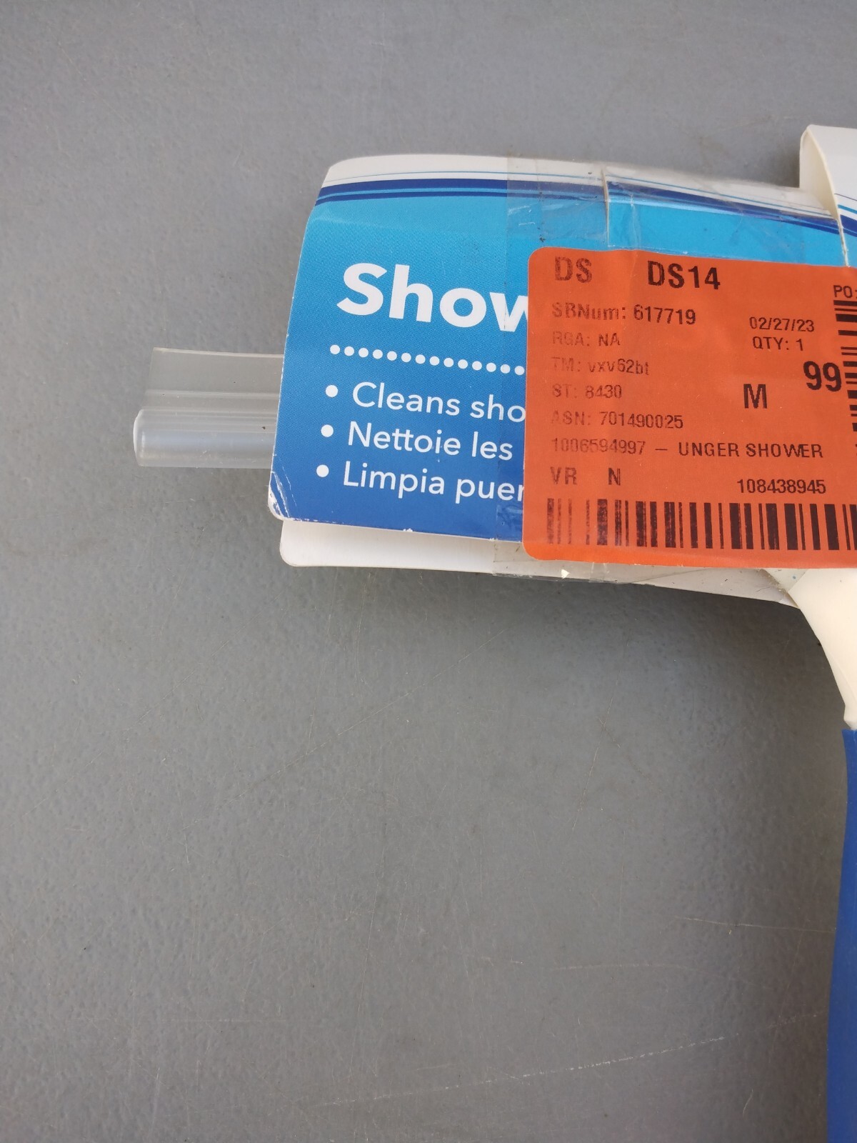 Unger Shower Squeegee Bonus Hang Hook Clean Shower Doors and Mirrors