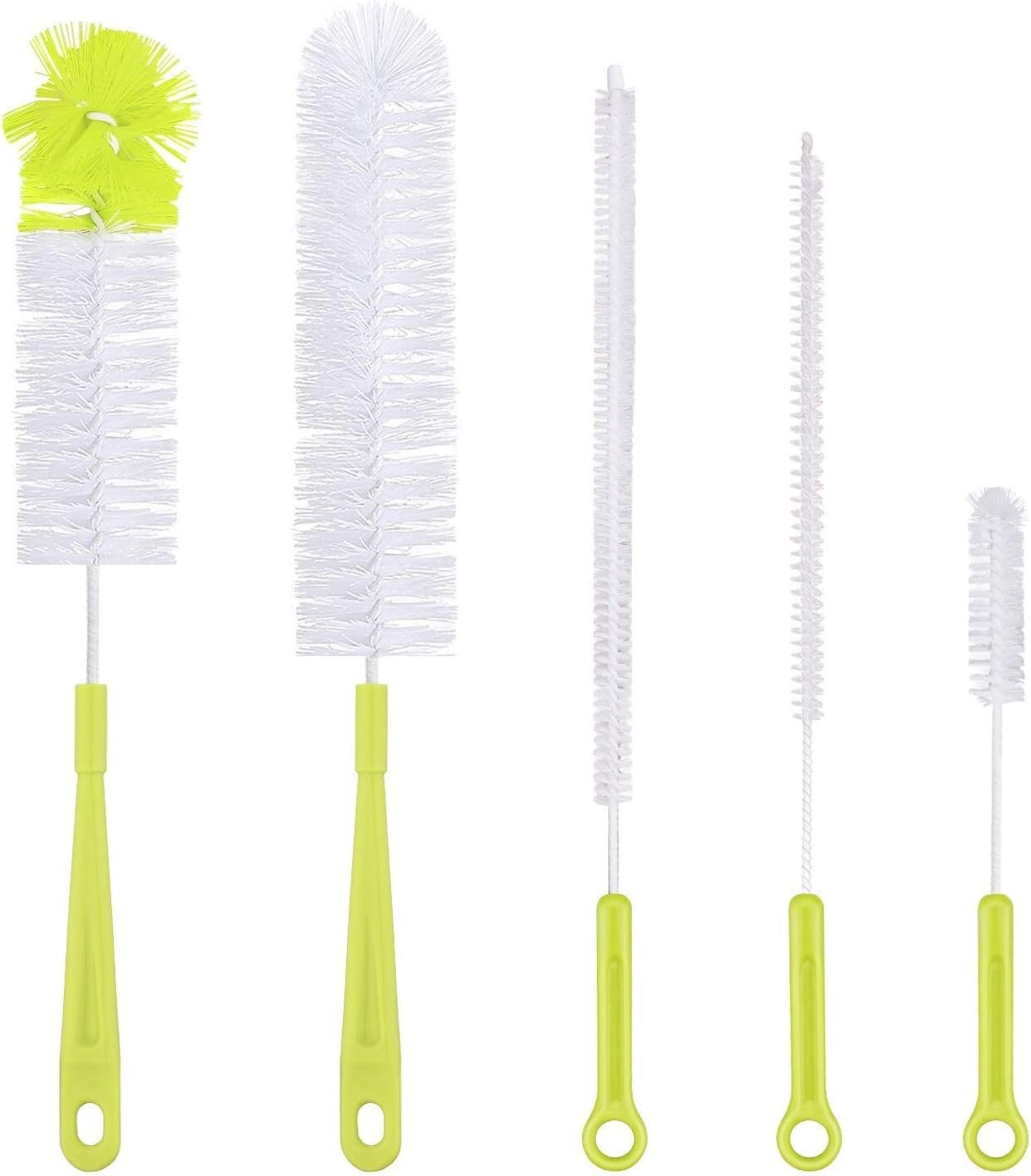 Bottle Cleaning Brush Set – Long Handle Bottle Cleaner for Washing Narrow Neck