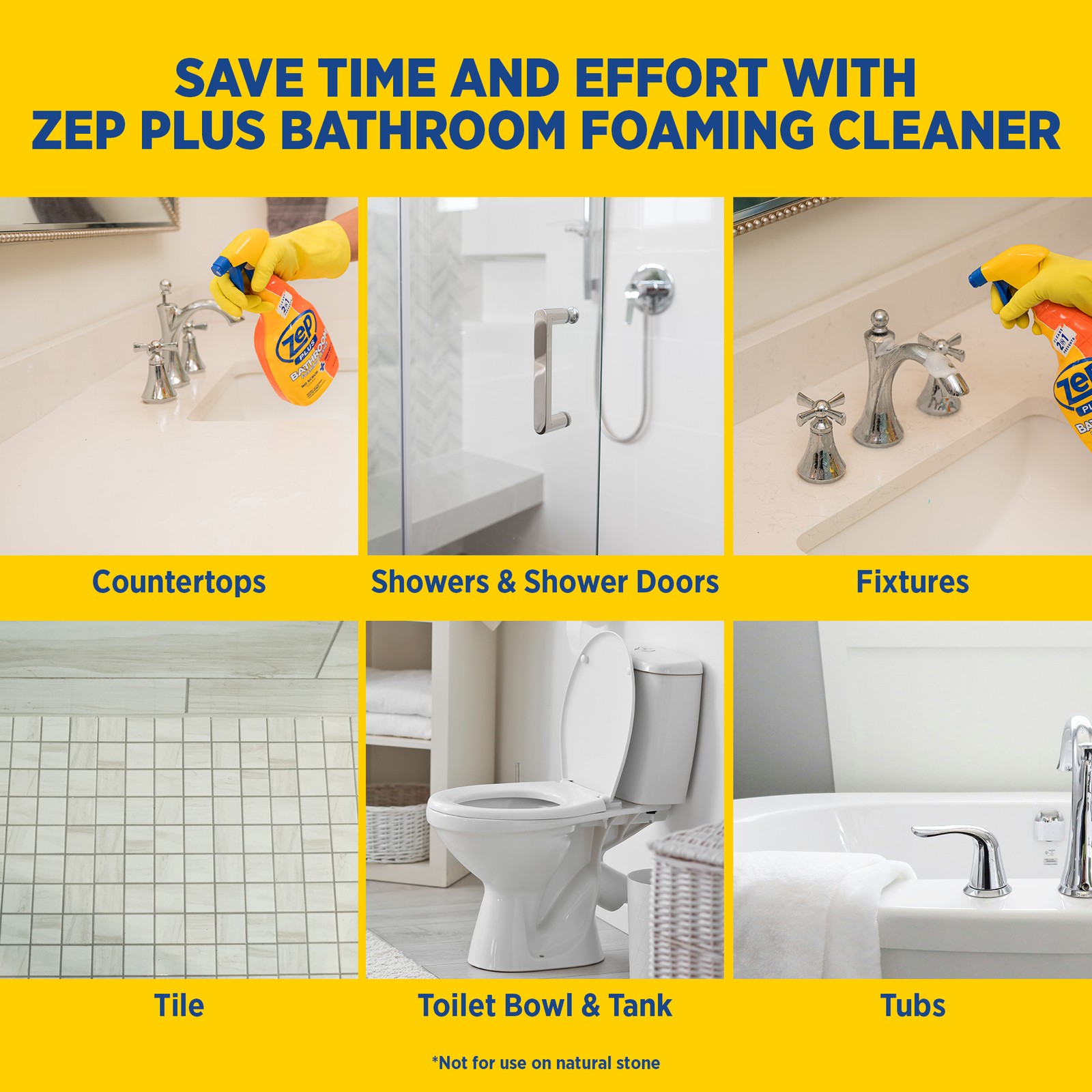 Zep Plus Bathroom Foaming Cleaner – 32 oz (Case of 12) – R54012 – Keep Your