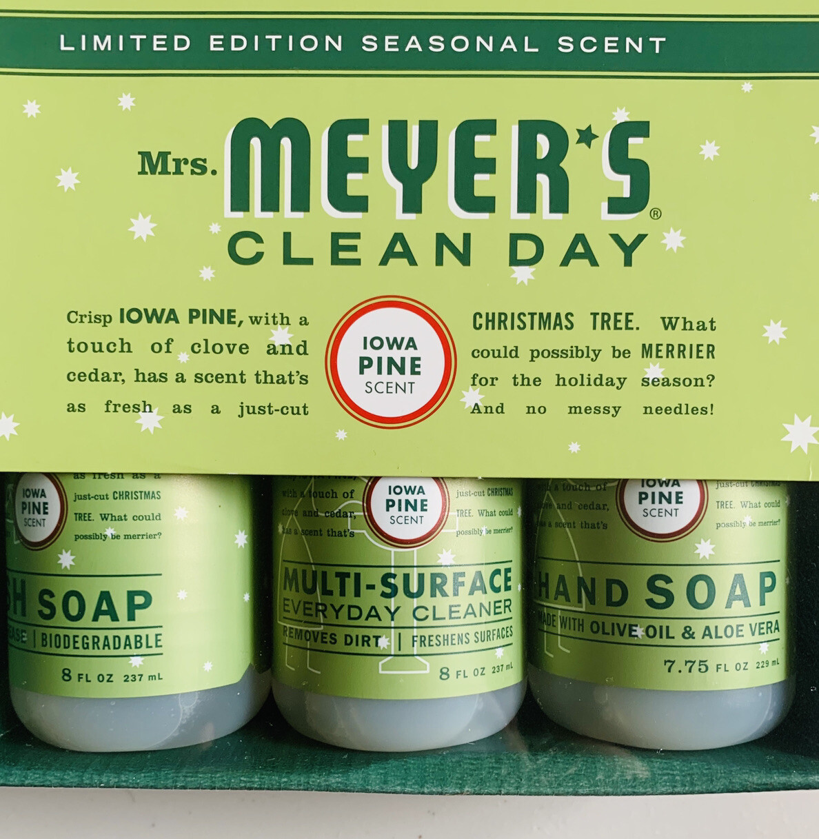 Mrs. Meyer’s Clean Day Kitchen Basics Gift Set, Iowa Pine 8oz
