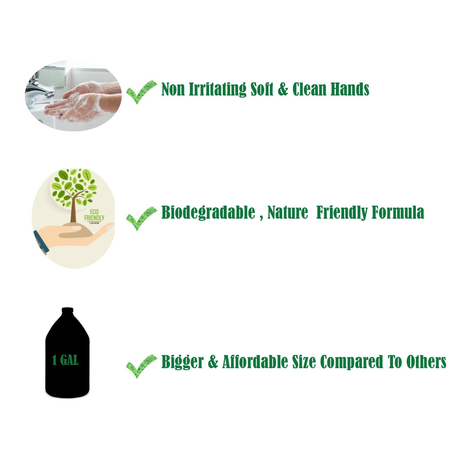GreenFist Antimicrobial Liquid Lotion Hand Soap 1 Gallon (128 Ounce)