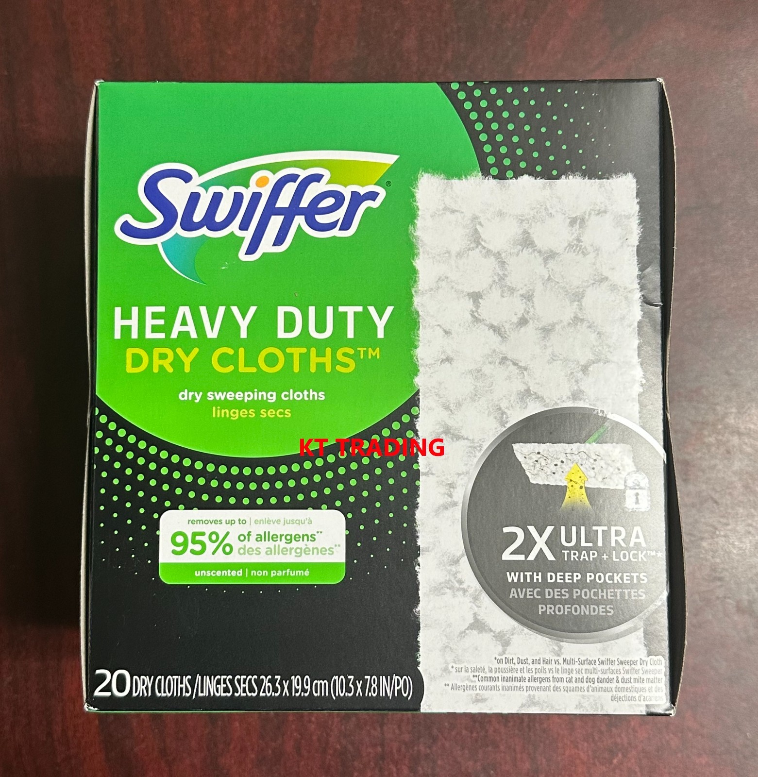 Swiffer HEAVY DUTY Dry Sweeping Cloths Floor Mopping Cleaning Unscented ~ 20 ct