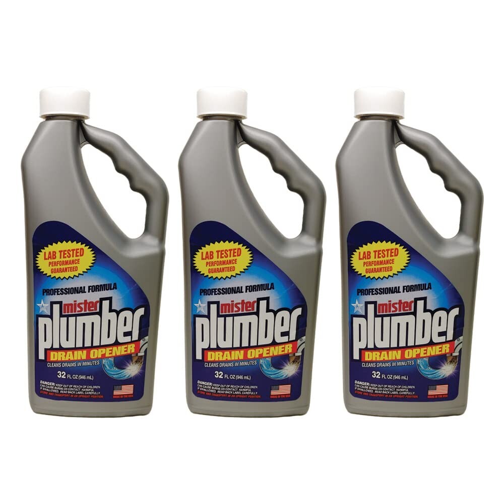 32 oz Mister Plumber Drain Cleaner – Septic Safe, Pipe & Disposal Cleaner, Clog