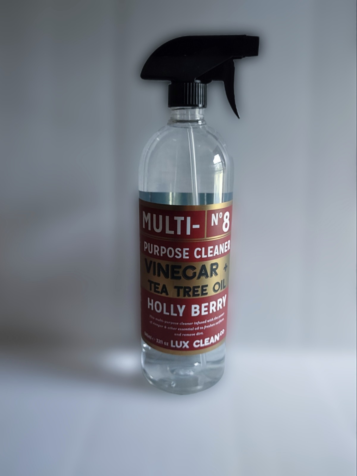 Holly Berry Lux Clean ~ Vinegar + Tea Tree Oil Multi Purpose Cleaner Deodorizer