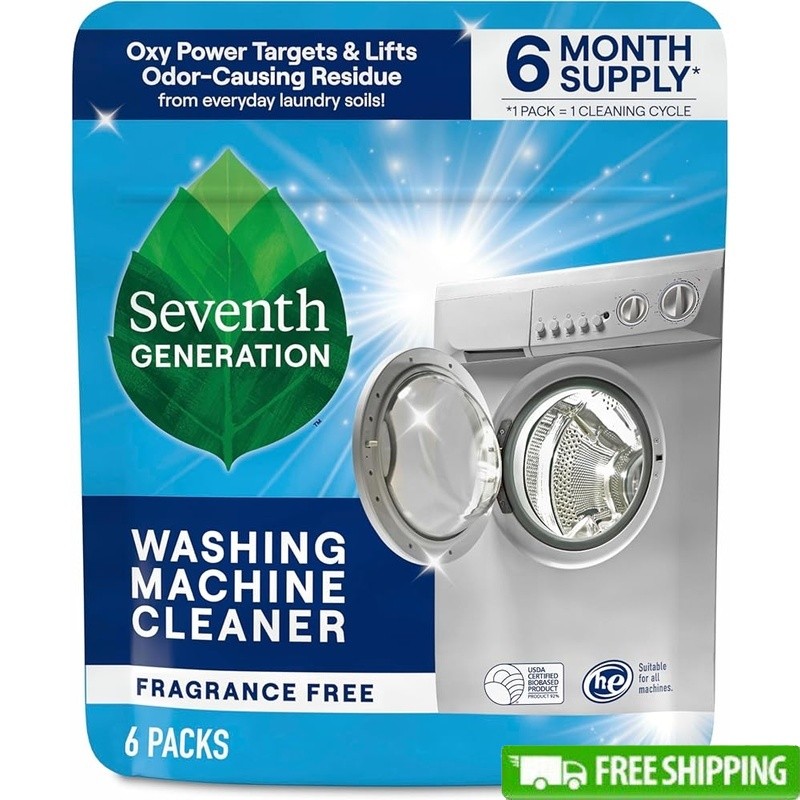 Washing Machine Cleaner Oxy Power Odor Eliminator Biobased 6 Month Supply New