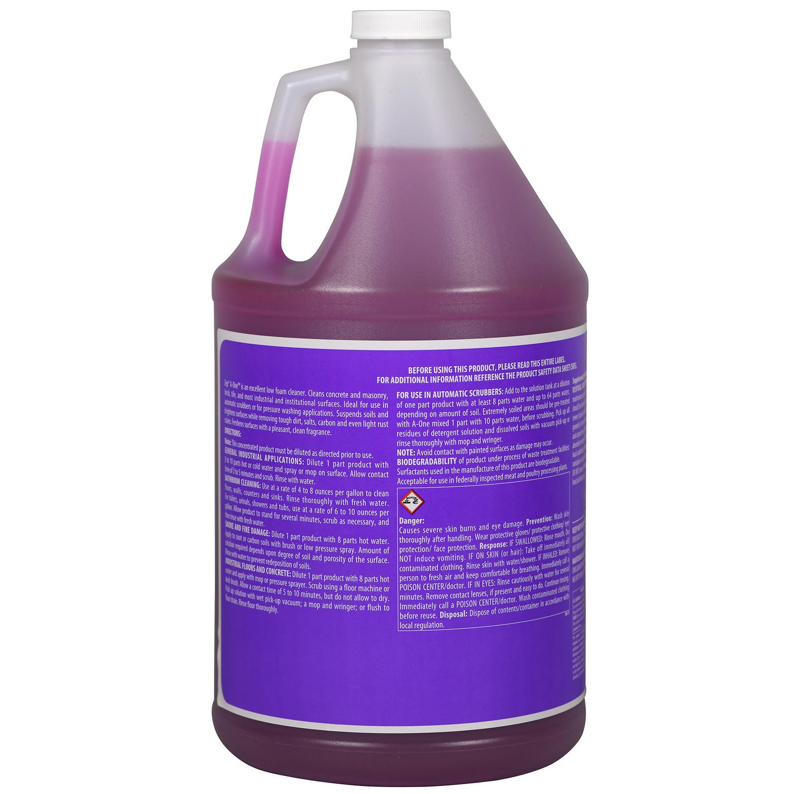 Zep A-One Extra Heavy-Duty Industrial Cleaner Concentrate – 1 Gallon