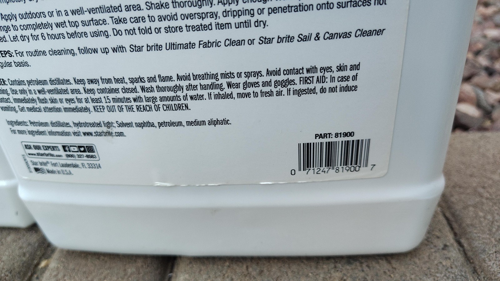 Star Brite Waterproofing 3 Pack Two 1 Gallon One 64oz Marine Fabric New
