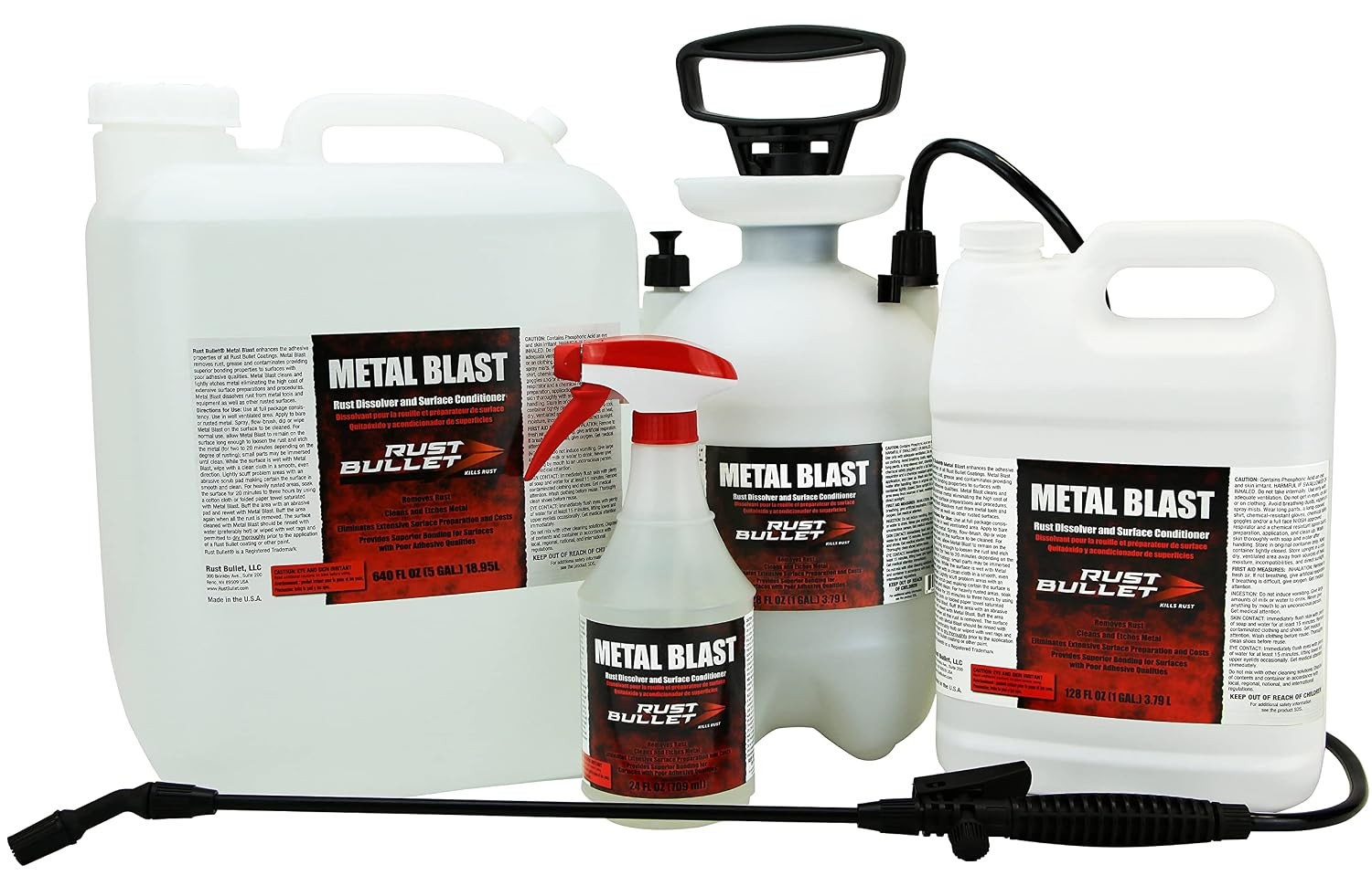 Metal Blast – 1 Gallon – Rust Remover & Metal Prep, Cleaner & Conditioner for Su