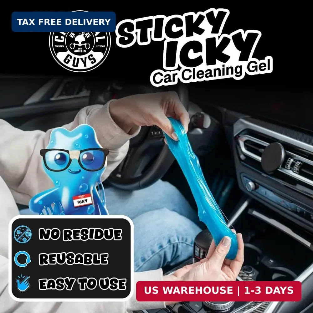 Chemical Guys Sticky Icky Car Cleaning Gel, Green Apple & Sweet Strawberry Scent