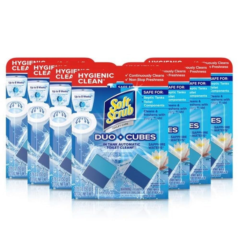 Soft Scrub Duo Cubes 14 Count Automatic Toilet Cleaner Sapphire Waters Freshen