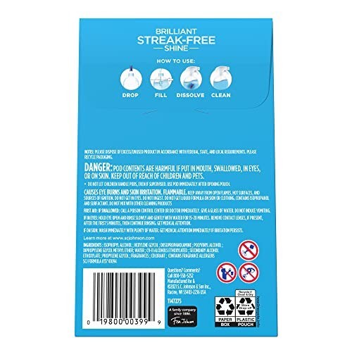 Dissolve Concentrated Glass Cleaner Pods Refill 2 Pack Streak-Free Fresh