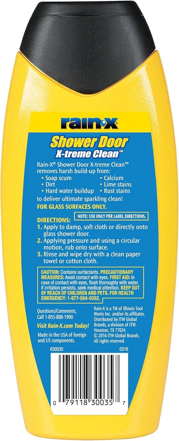 X-Treme Clean Shower Door Cleaner, 12 Fl. Oz, Formulated To Glass Doors – Rem…