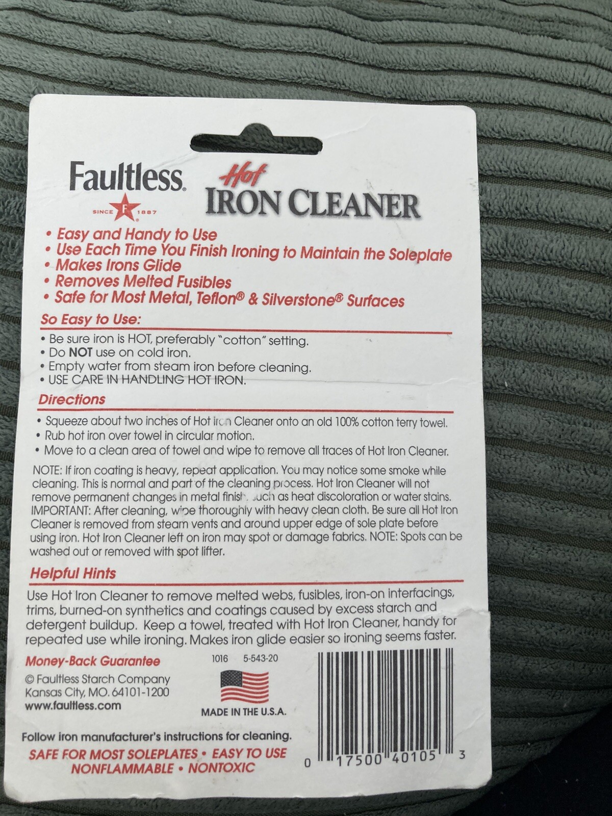 Hot Iron Curling Iron Cleaner 2 Pack Flat Iron
