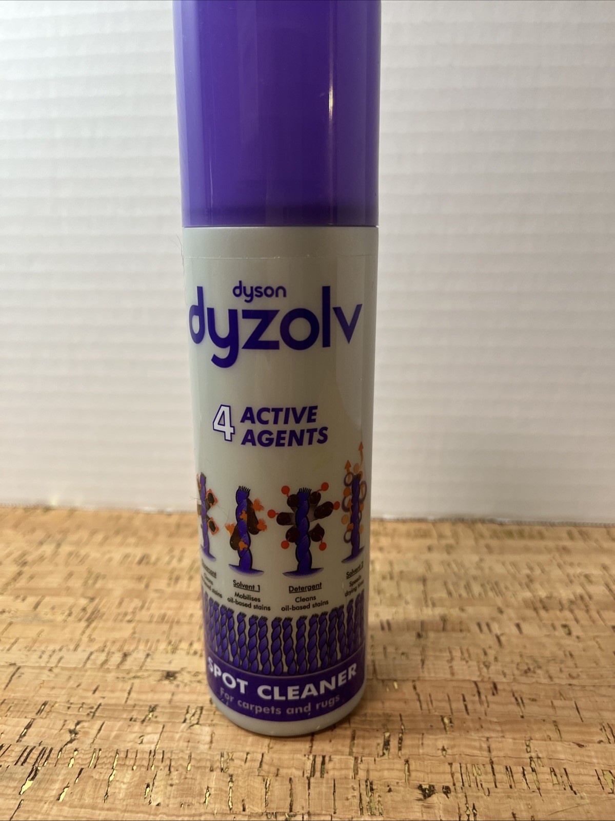 Dyson Dyzolv Spot Cleaner for Carpets & Rugs 4 Active Agents 8.5 oz New