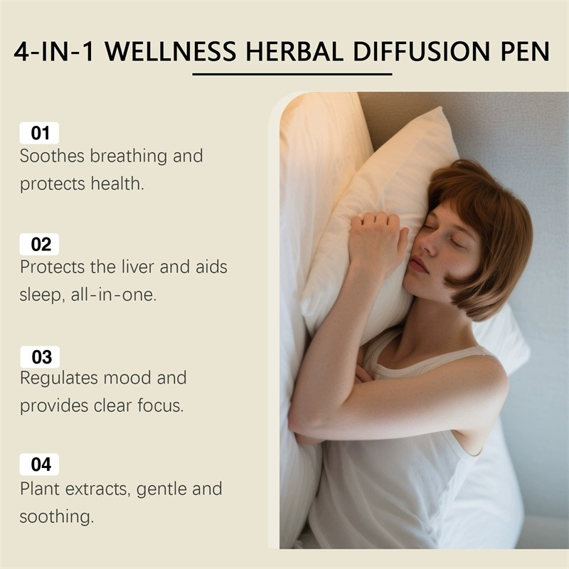 4PCS Natural Diffuser with Mint for Lung Health & Fresh Air 2026 NEW