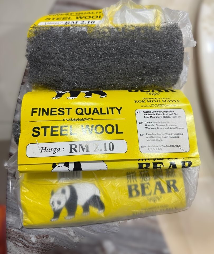 Finest Quality Steel Wool For Mutlipurpose Cleaning 40gm +- 6 Packs