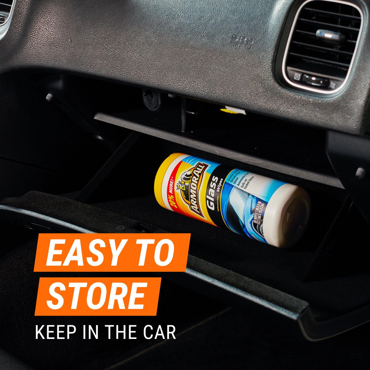 Armor All Car Cleaning Wipes Twin Pack Glass Protectant Interior Care 60 Count