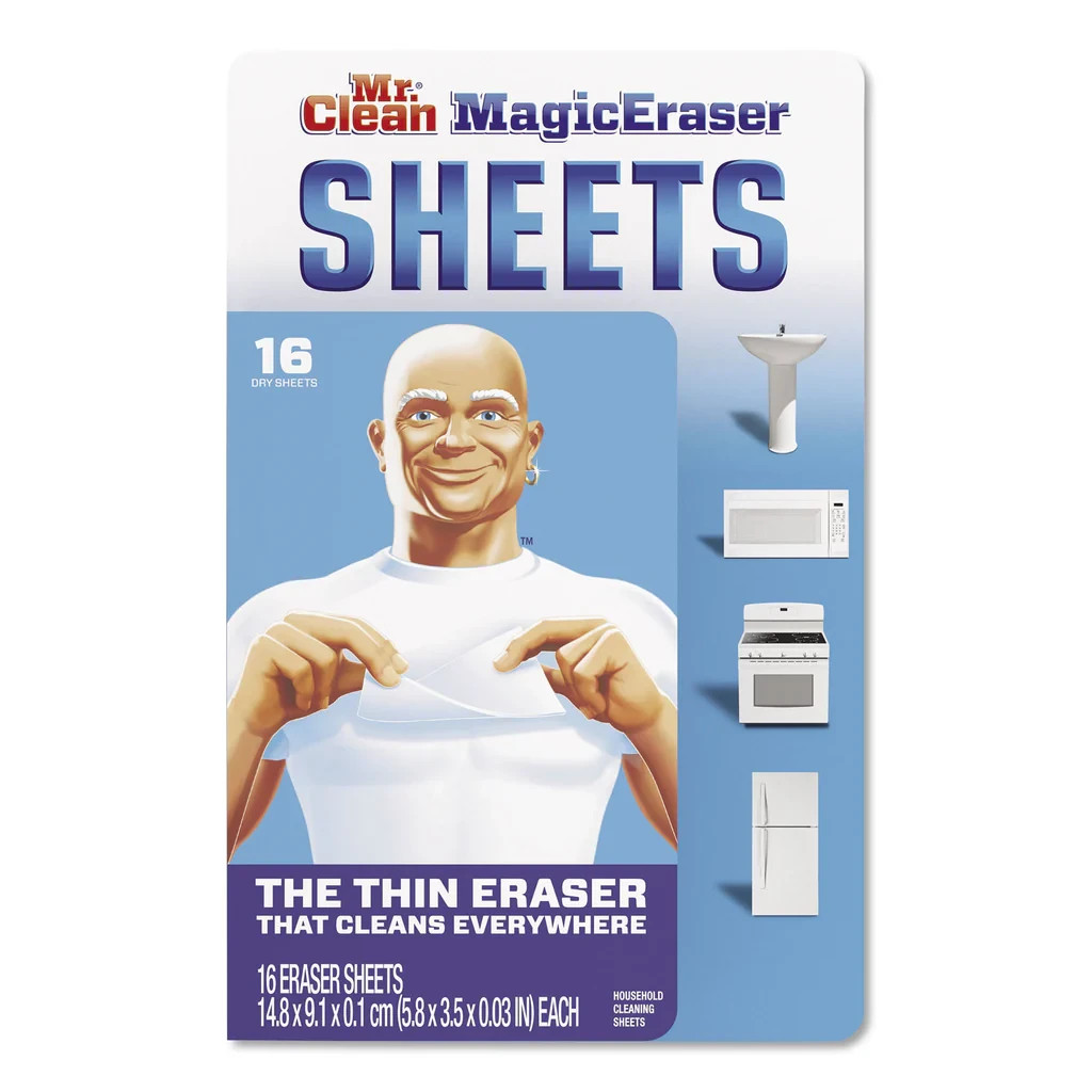 Mr. Clean Magic Eraser Cleaning Thin Sheets, 8 Sheets 2 PACK 16 SHEETS