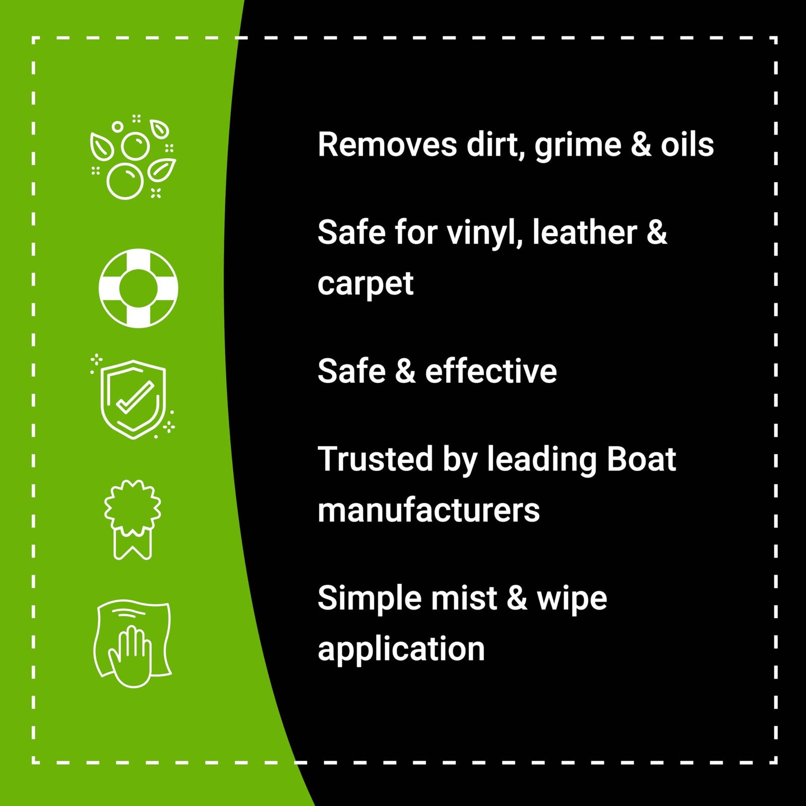 Vinyl Sauce Boat Seat and Upholstery Cleaning Spray, Removes Sunblock, OEM Ap…