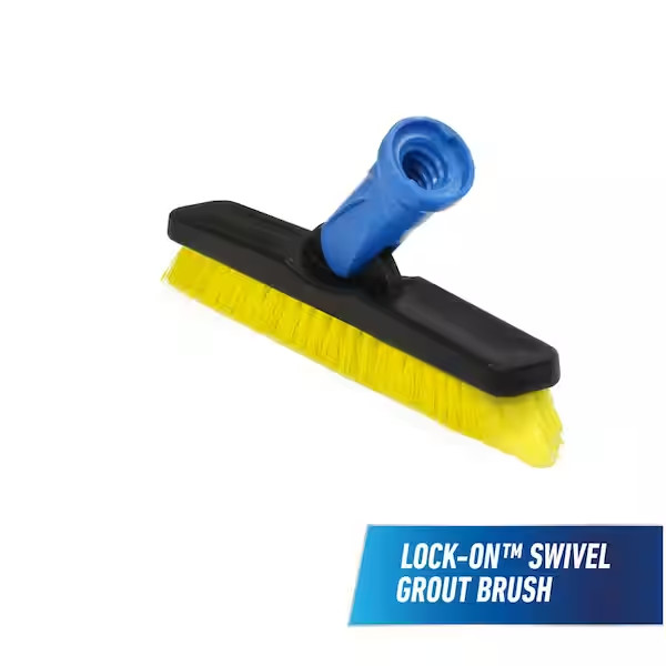 Swivel Grout Brush Tile Floor Scrub Brush Deck Shower Cleaning Tool Heavy Duty