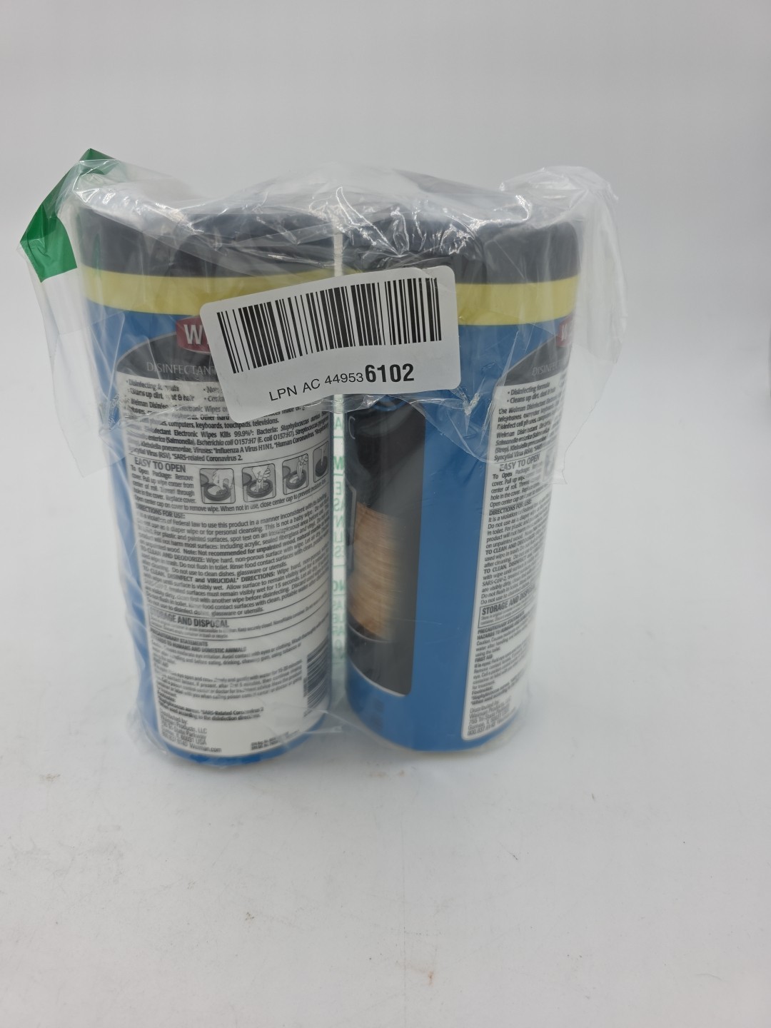 Weiman E-Tronic Electronics Cleaning Wipes 30/Tub 2 Pack