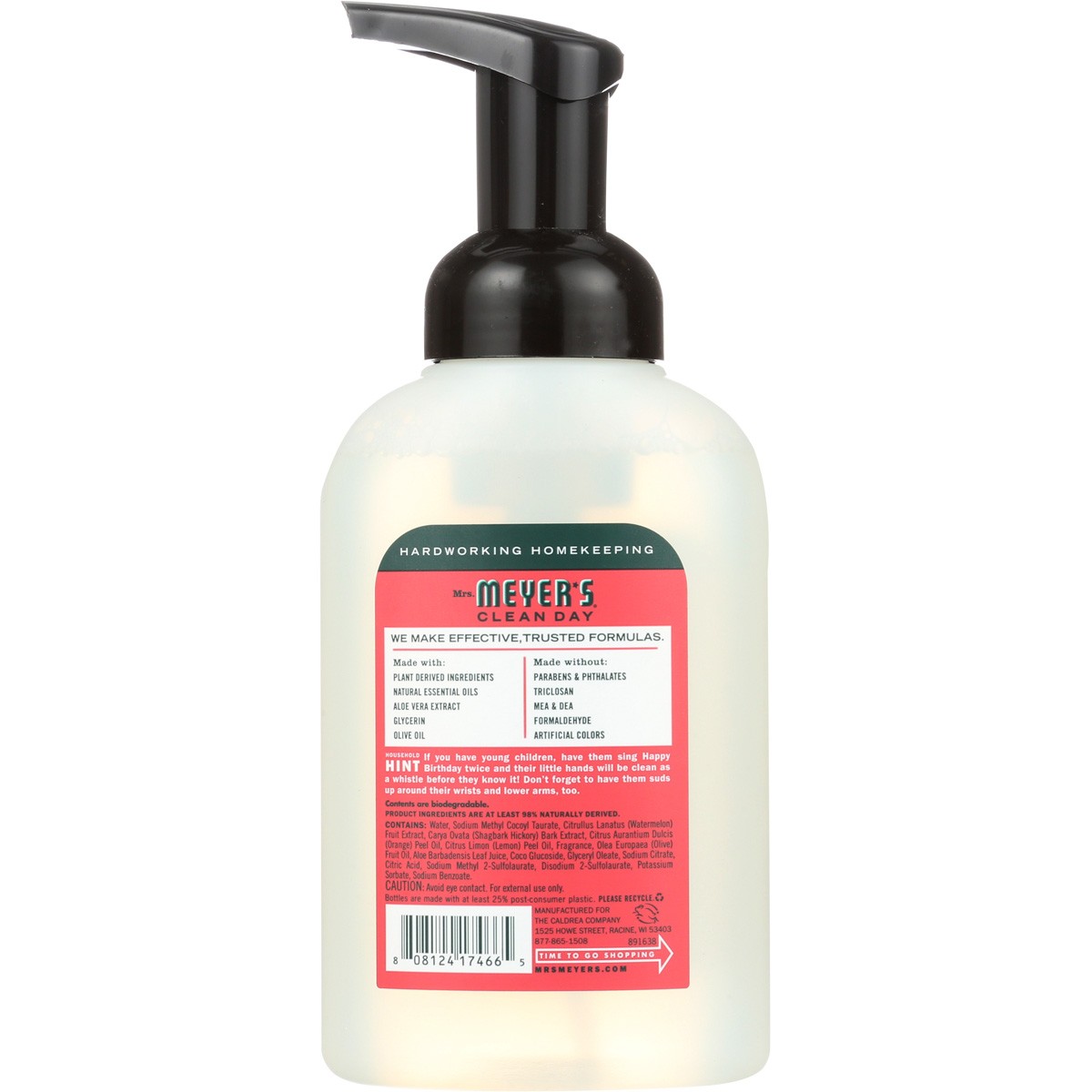Mrs. Meyers Foaming Watermelon Hand Soap Meyer’S Clean Day 10 Fl Oz 4 Pack