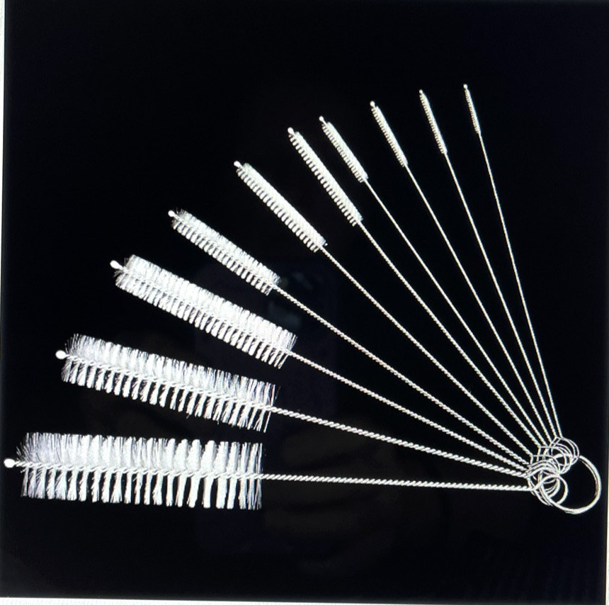 10 Pcs Nylon Straw Cleaning Brush Set – Stainless Steel Drink Pipe Cleaners Kit