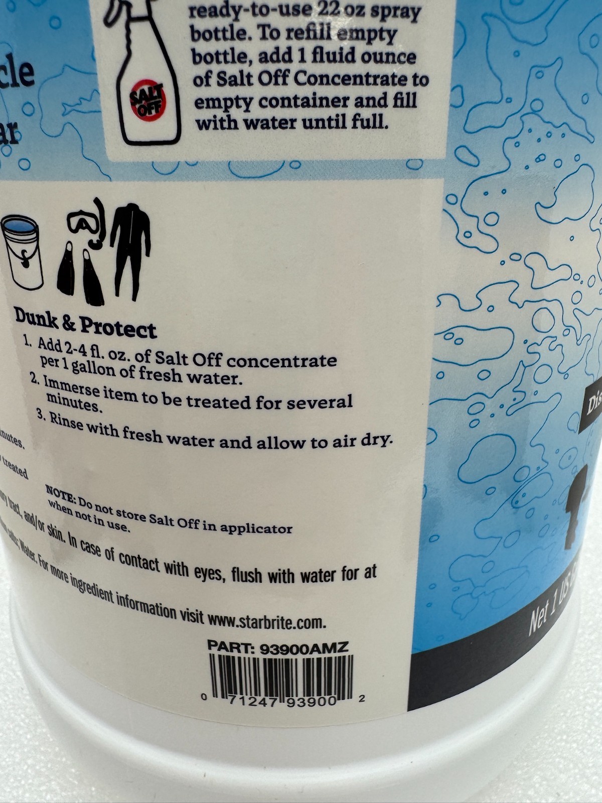 Star Brite Salt Off Concentrate remover for Boat/Trailer/Fishing Gear/glass/viny
