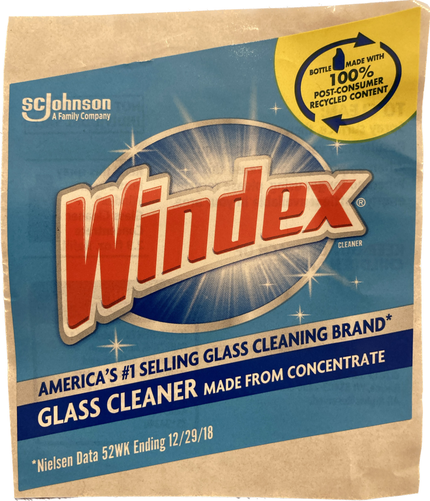 Windex Glass Cleaner Concentrate, Two 2.9 Ounce Concentrated Refill Bottles