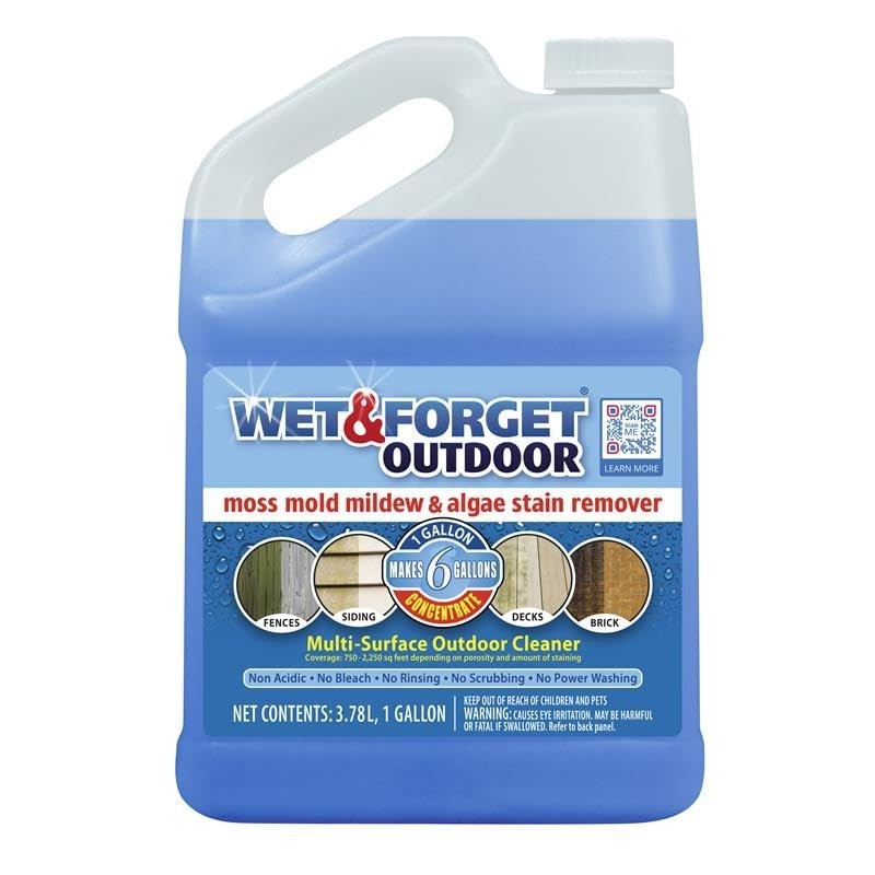 Moss, Mold, Mildew & Algae Stain Remover – Multi-Surface Outdoor Cleaner 128oz
