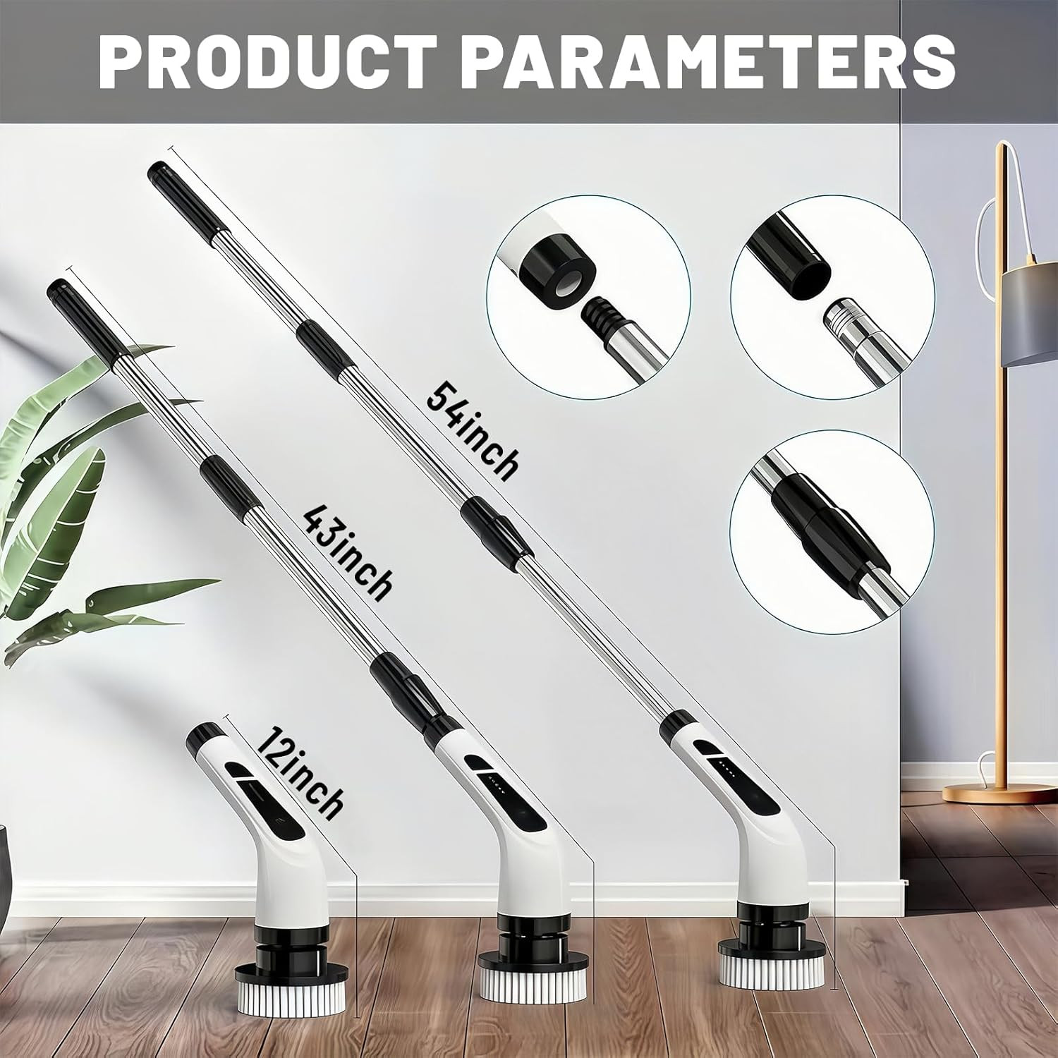 Electric Spin Scrubber- Ditch the Scrubbing! Long Handle Shower Scrubber