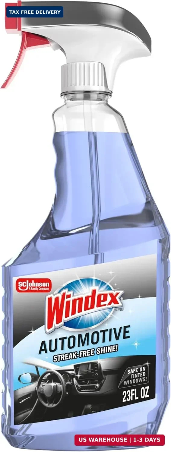 Windex Automotive Car Window and Glass Cleaner, Streak-Free Shine for Car Glass