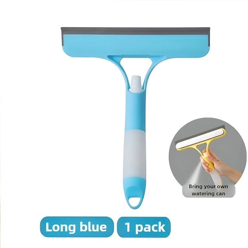 2 in 1 Spray Window Cleaner Squeegee Glass Wiper Mist Spray Cleaning Tool
