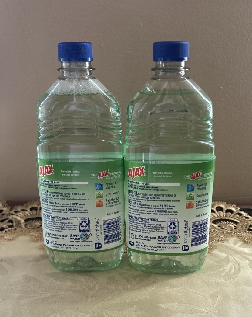 LOT of 2 Ajax CITRUS & ECULYPTUS All Purpose Cleaner 16.9 oz Each Bottle